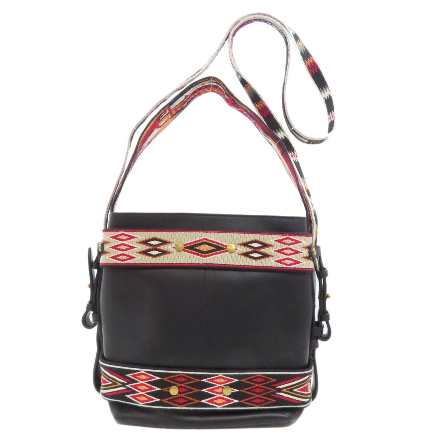 Christian Dior Black Leather Shoulder Bag ()