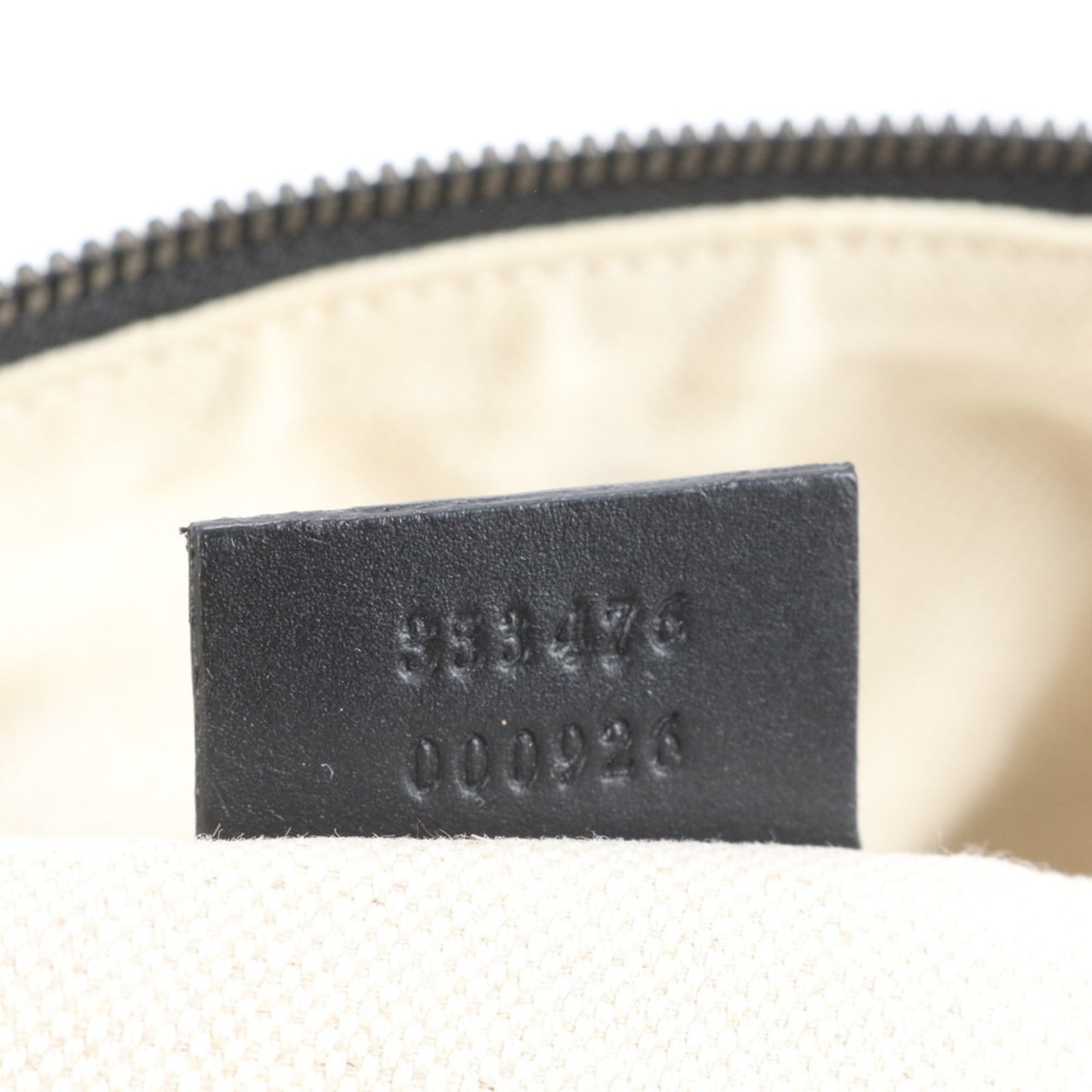Gucci Black Leather Canvas Backpack Shoulder Bag ( )