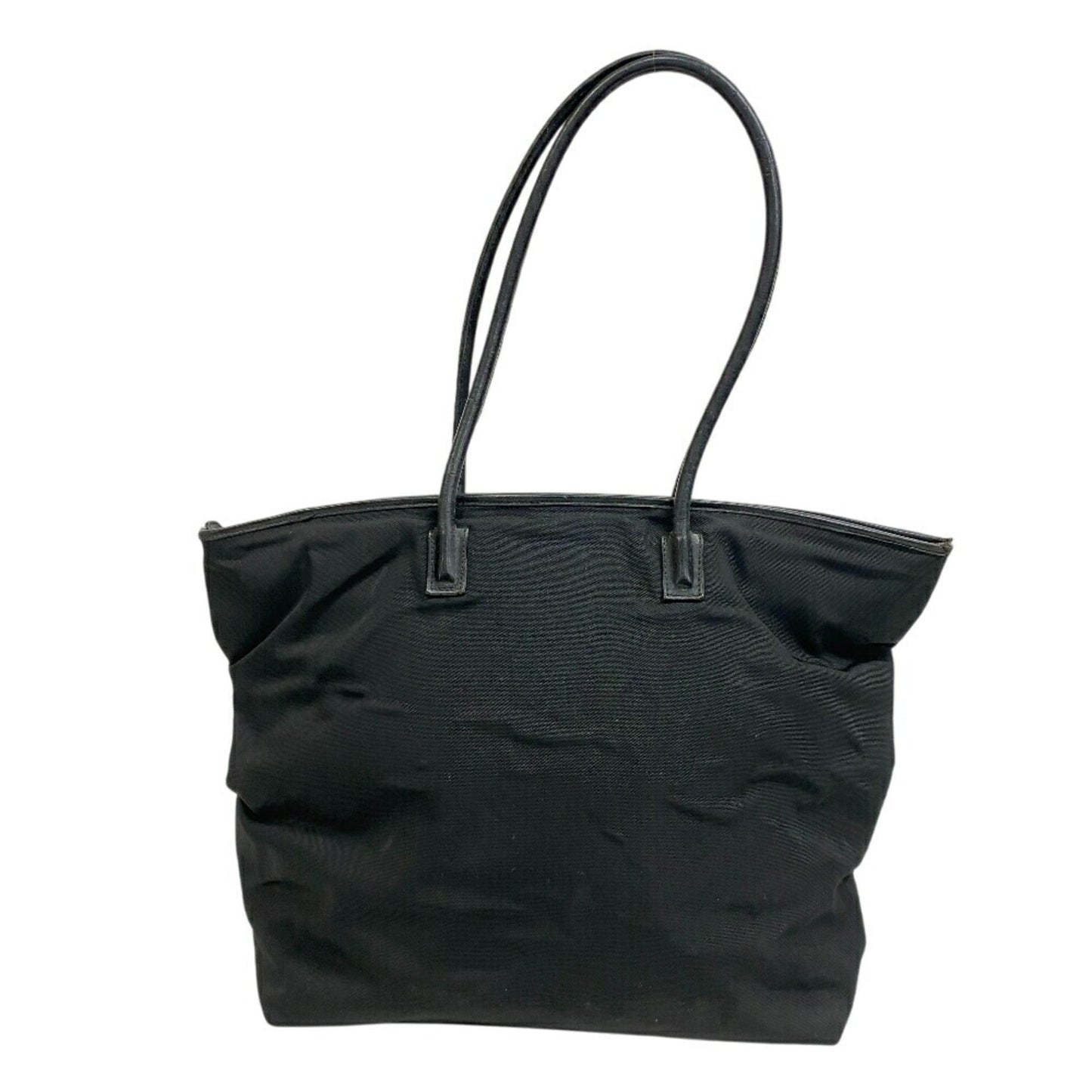 Gucci Black Nylon Leather Shoulder Bag Tote Bag ( )