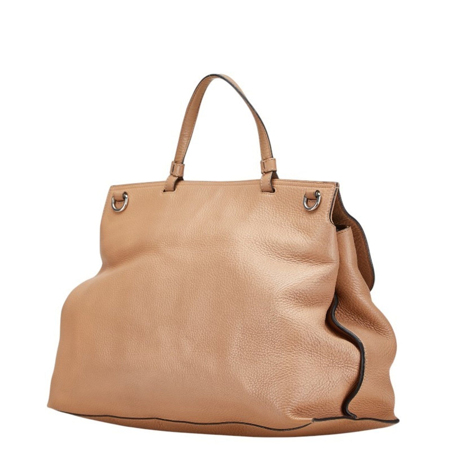 Gucci Brown Leather Shoulder Bag Tote Bag ( )