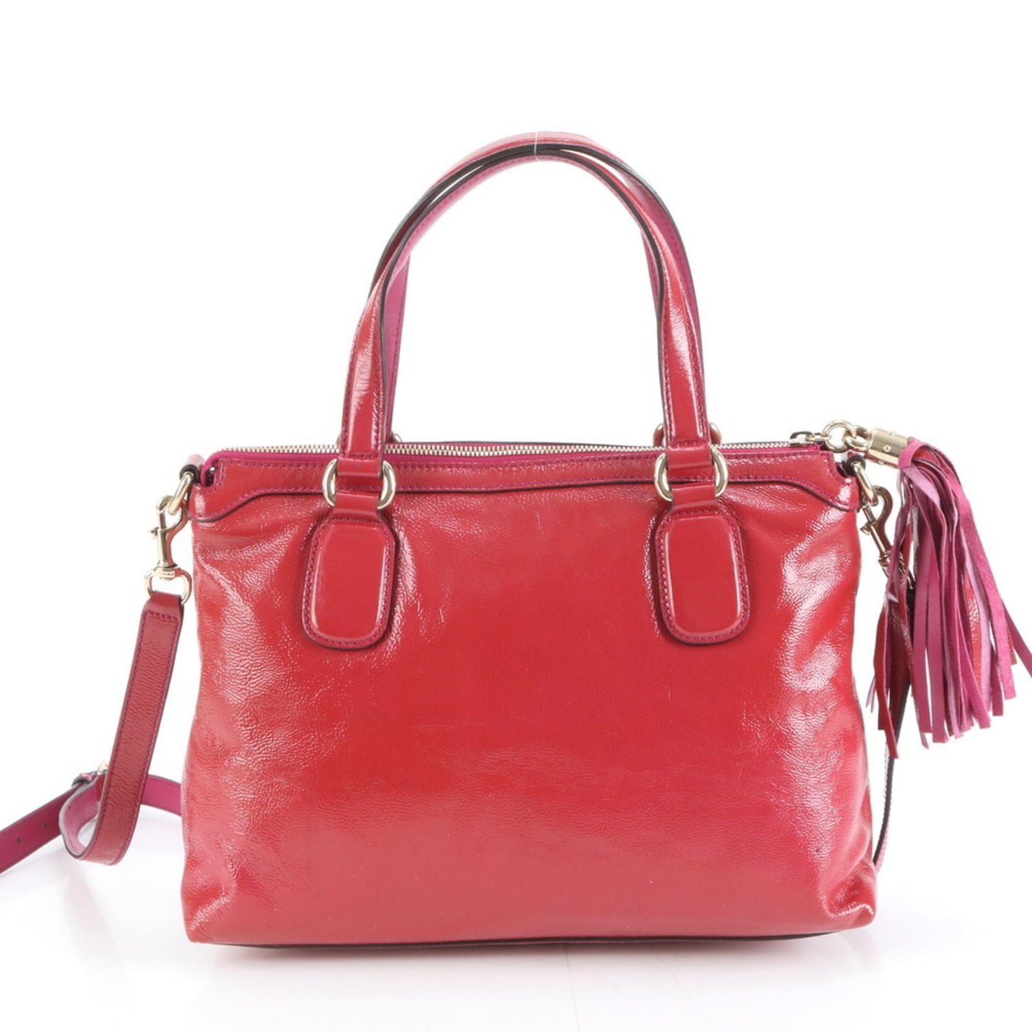 Gucci Pink Red Color Leather Shoulder Bag ( )