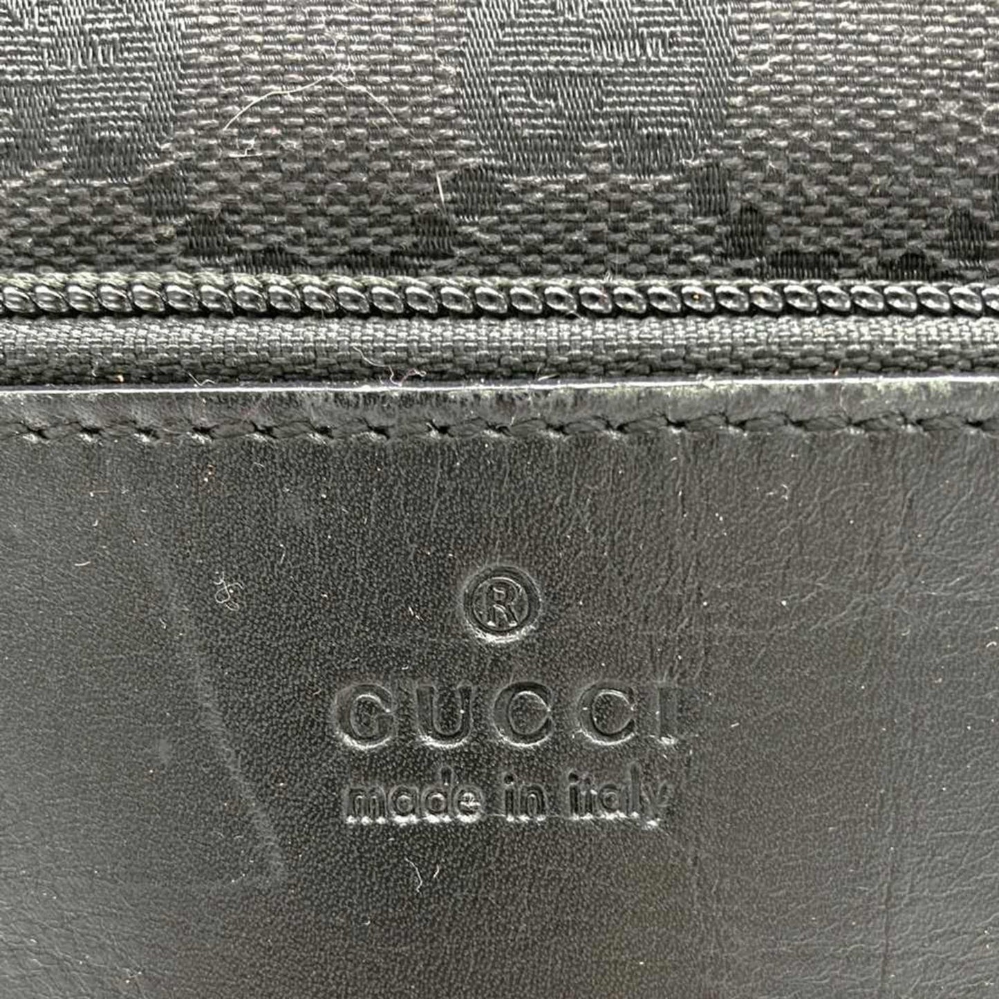 Gucci Black Gg Canvas Tote Bag ( )