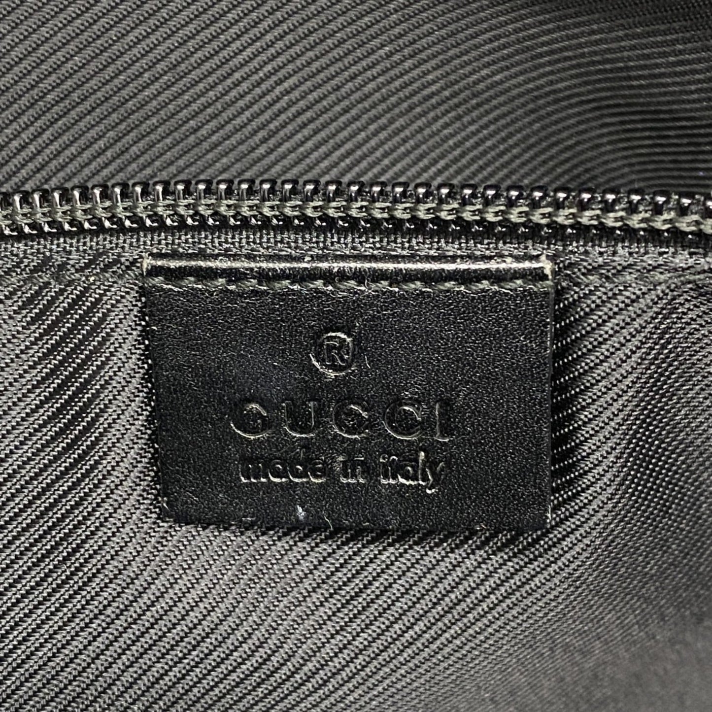 Gucci Beige Black Canvas Tote Bag ( )