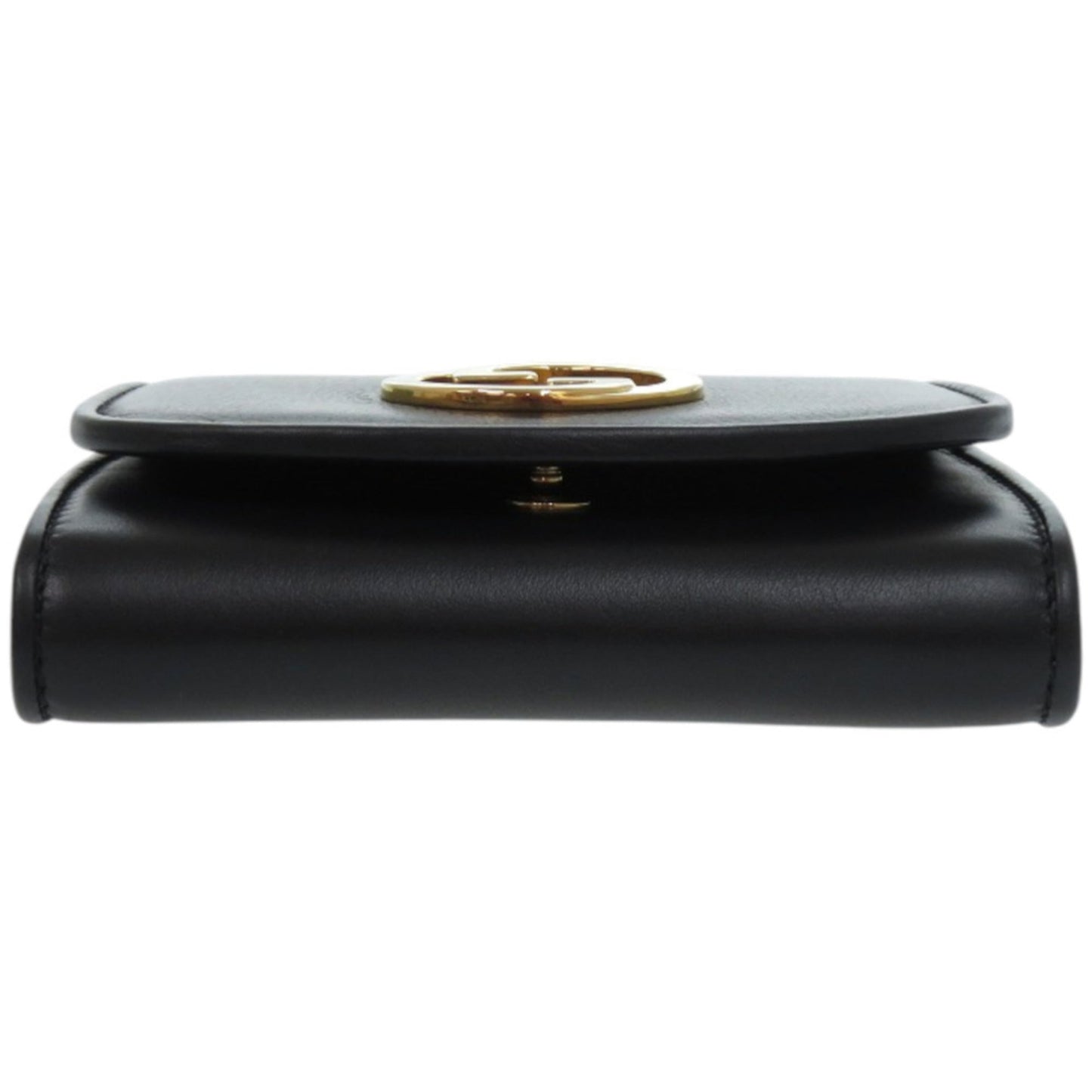 Gucci Black Leather Chain/Shoulder Wallet ( )