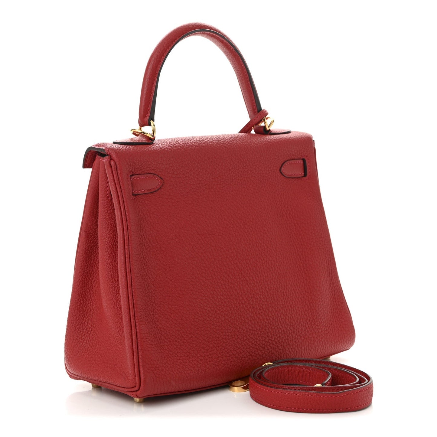 Hermes Togo Kelly Retourne 25 Rouge Casaque