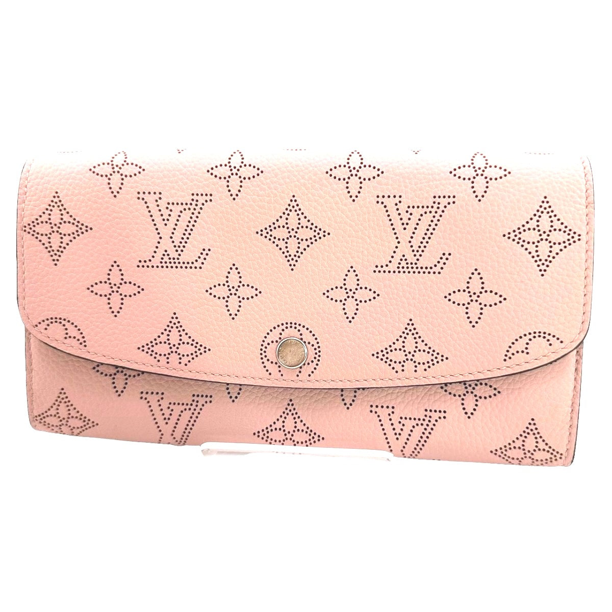 LOUIS VUITTON Long Wallet Purse M60145 Monogram Mahina Magnolia Mahina Monogram Portefeuille Iris Women