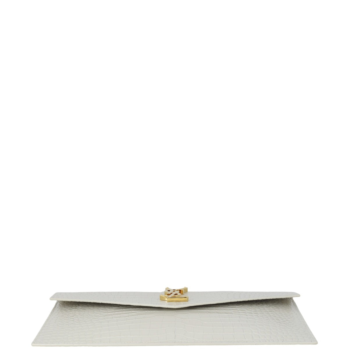 Saint Laurent Uptown Pouch Croc-Embossed