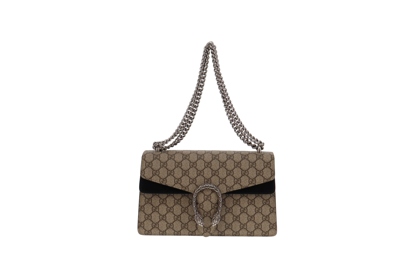 Gucci Dionysus Black Canvas Suede Handbag Style 1
