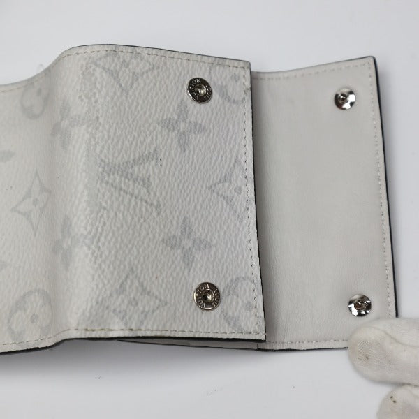 LOUIS VUITTON Tri-fold wallet M67621 Taiga Leather Bron Discovery compact wallet Taiga With Coin Pocket Women