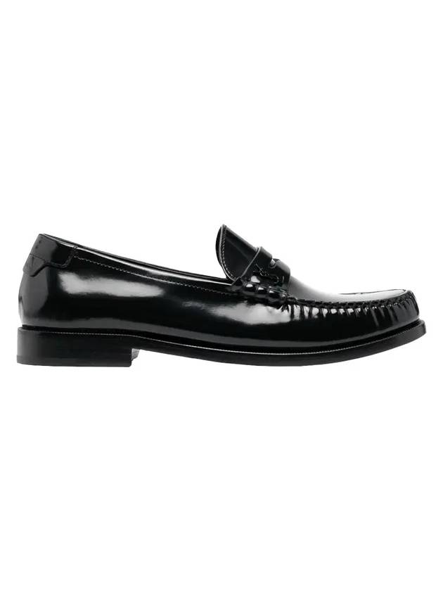 Luxury Saint Laurent Trending 2025 Women's Monogram Le Penny Loafer Black