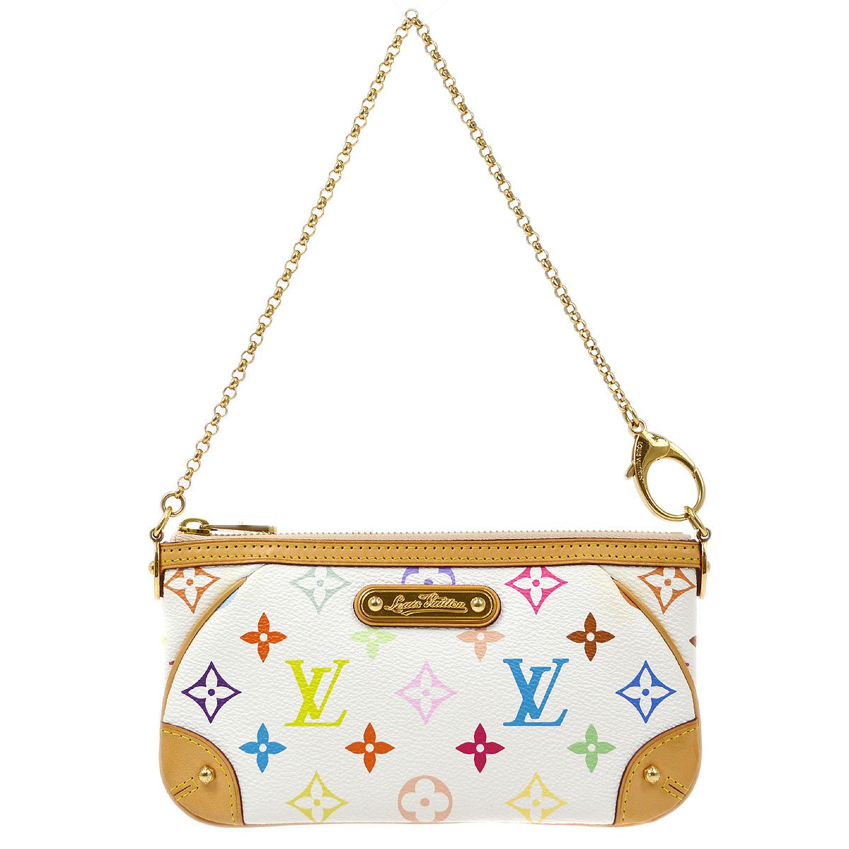 LOUIS VUITTON? POCHETTE MILLA MM MONOGRAM MULTICOLOR Clutch