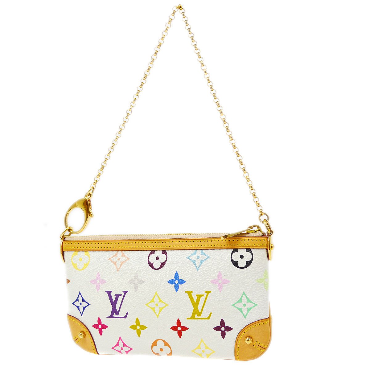 LOUIS VUITTON? POCHETTE MILLA MM MONOGRAM MULTICOLOR Clutch