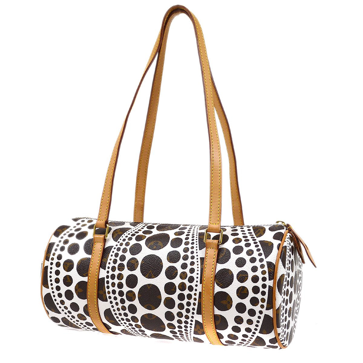 LOUIS VUITTON? x Kma 2012 PAPILLON 30 PUMPKIN DOT Handbag