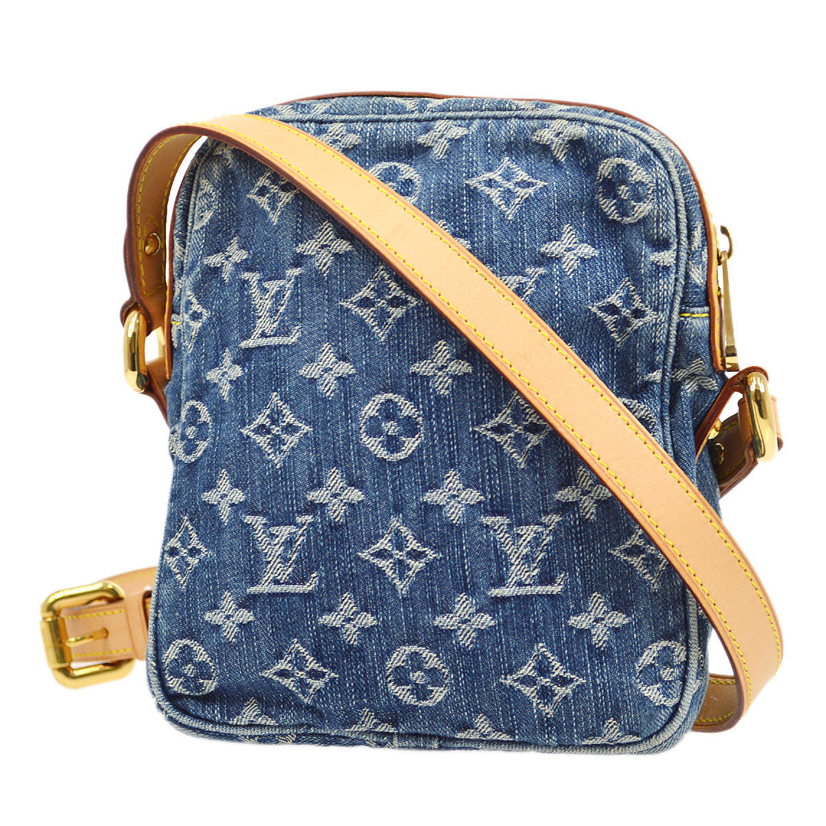 LOUIS VUITTON? 2007 CAMERA BAG SHOULDER BAG INDIGO MONOGRAM