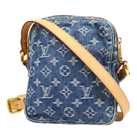 LOUIS VUITTON? 2007 CAMERA BAG SHOULDER BAG INDIGO MONOGRAM