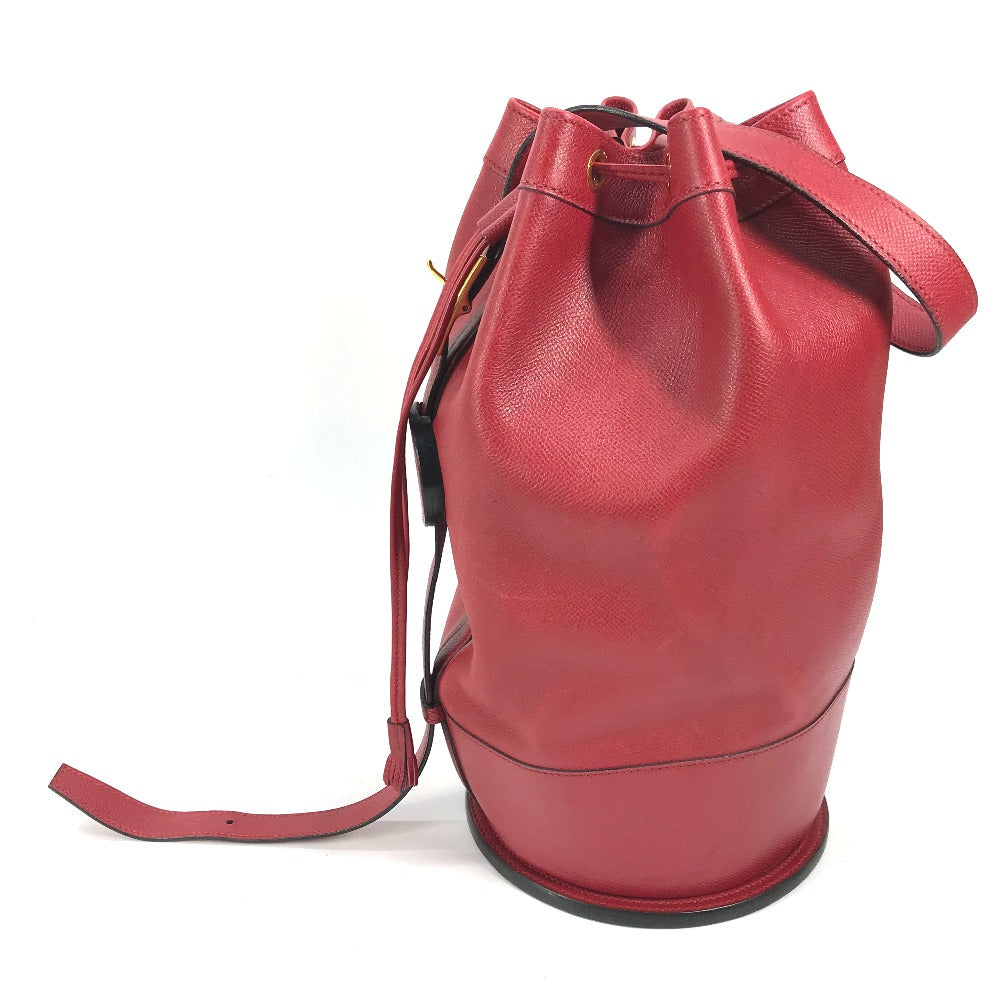 HERMES Shoulder Bag Courchevel Red Shoulder bag, Drawstring bag Standy