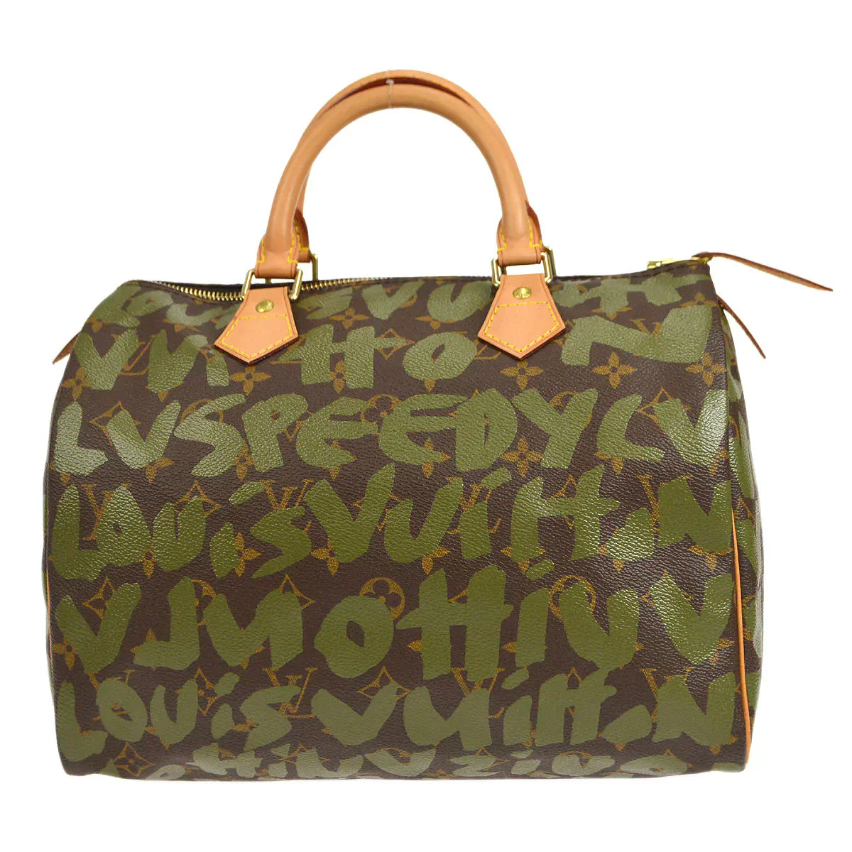 LOUIS VUITTON? HANDBAG KHAKI MONOGRAM GRAFFITI