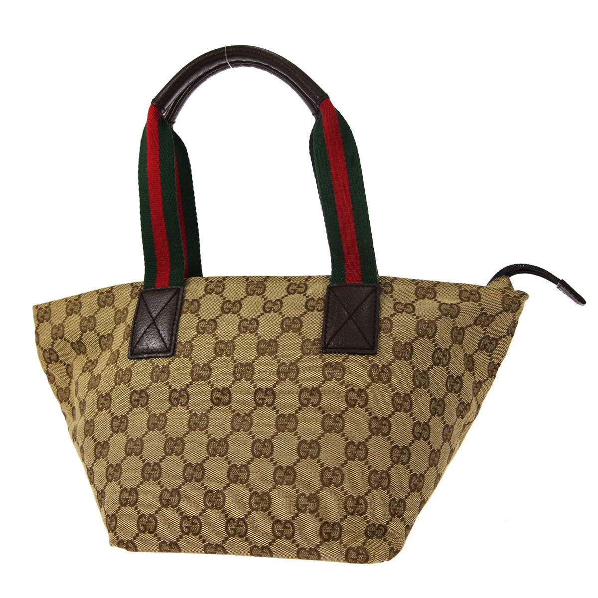 Gucci Sherry Line Beige Leather Canvas Tote Style 2