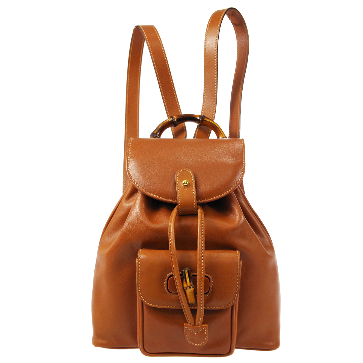 Gucci Bamboo Leather Backpack Style 3