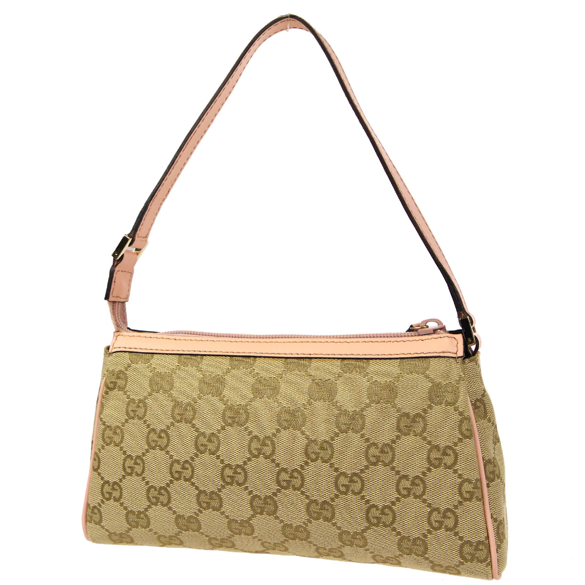 Gucci Beige Leather Canvas Handbag Style 3