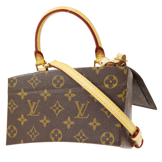 LOUIS VUITTON? TWISTED BOX 2WAY SHOULDER HANDBAG MONOGRAM