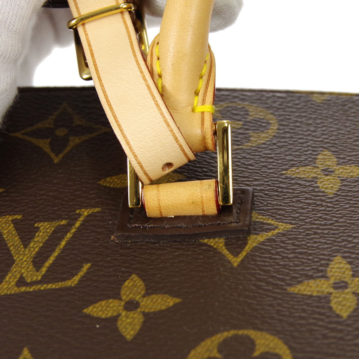 LOUIS VUITTON? TWISTED BOX 2WAY SHOULDER HANDBAG MONOGRAM