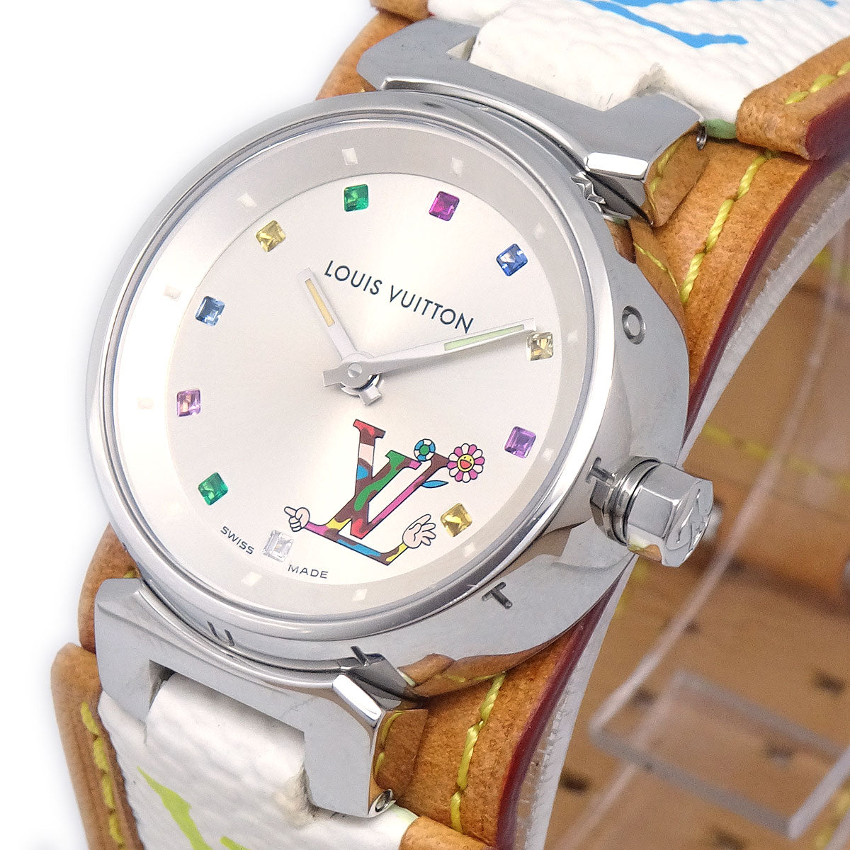 Louis Vuitton × Takashi Murakami Tambour Love Monogram Ref. Q12130