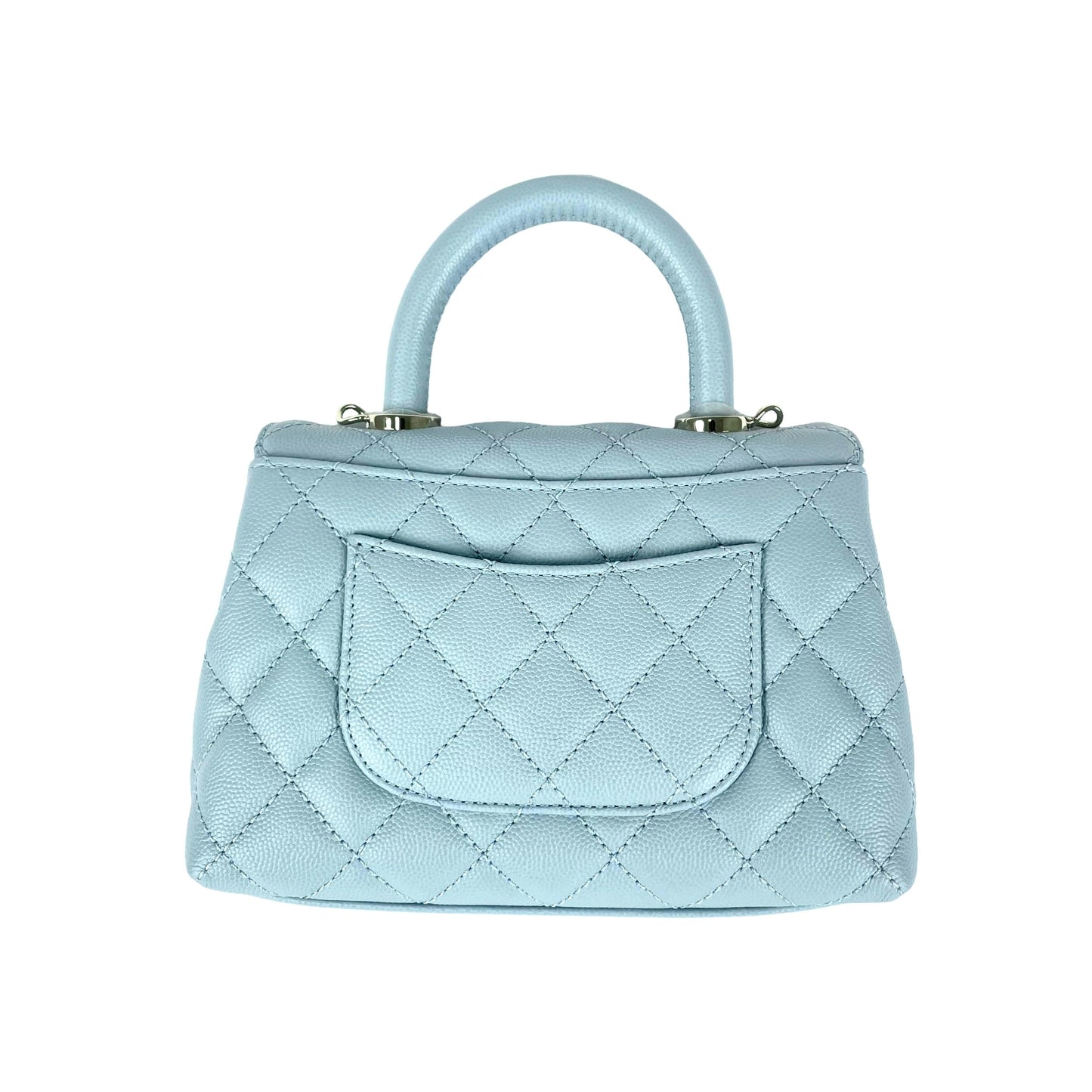 Chanel Mini Coco Handle Light Blue