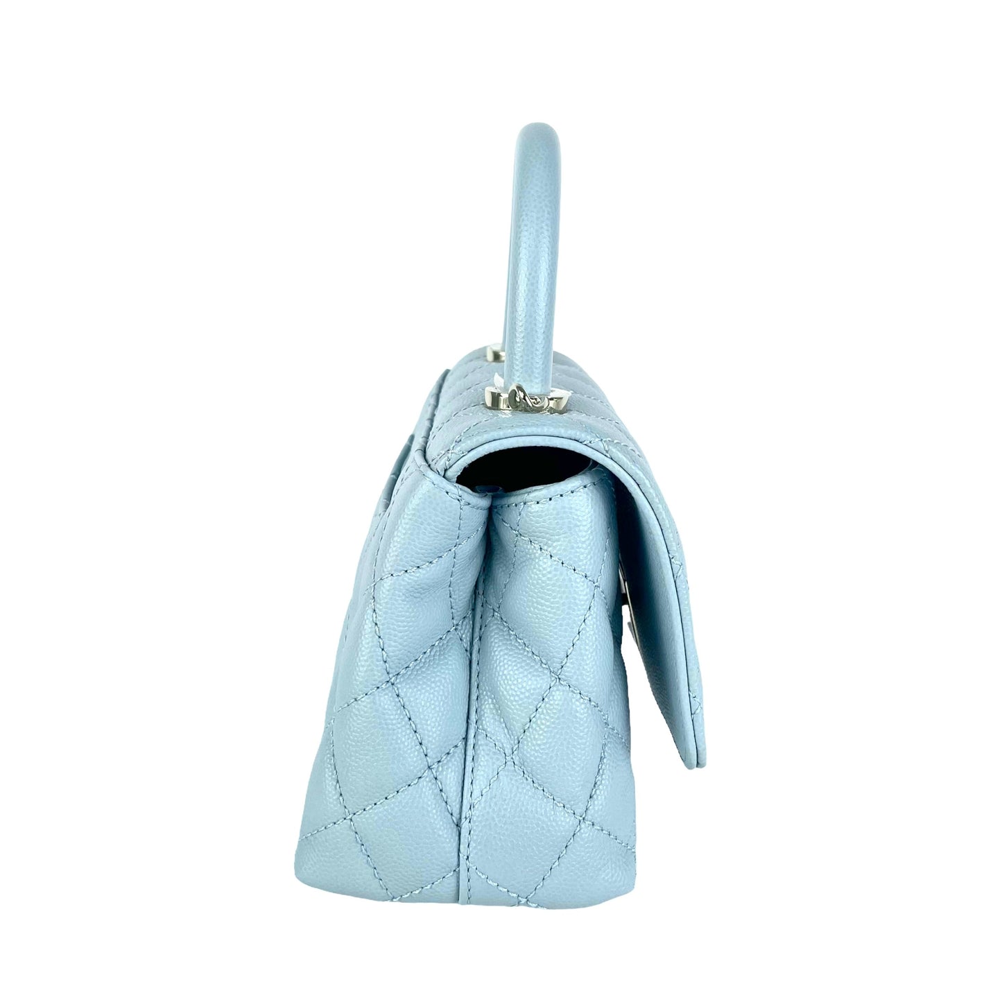 Chanel Mini Coco Handle Light Blue