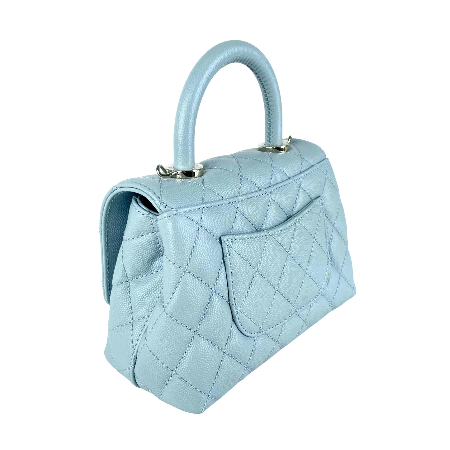 Chanel Mini Coco Handle Light Blue