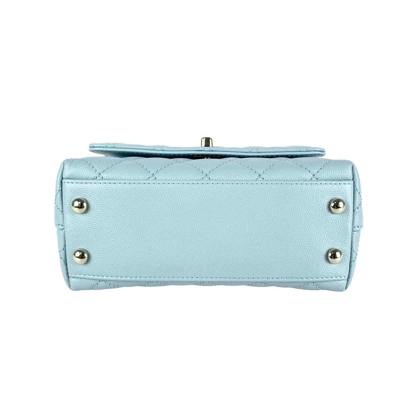 Chanel Mini Coco Handle Light Blue