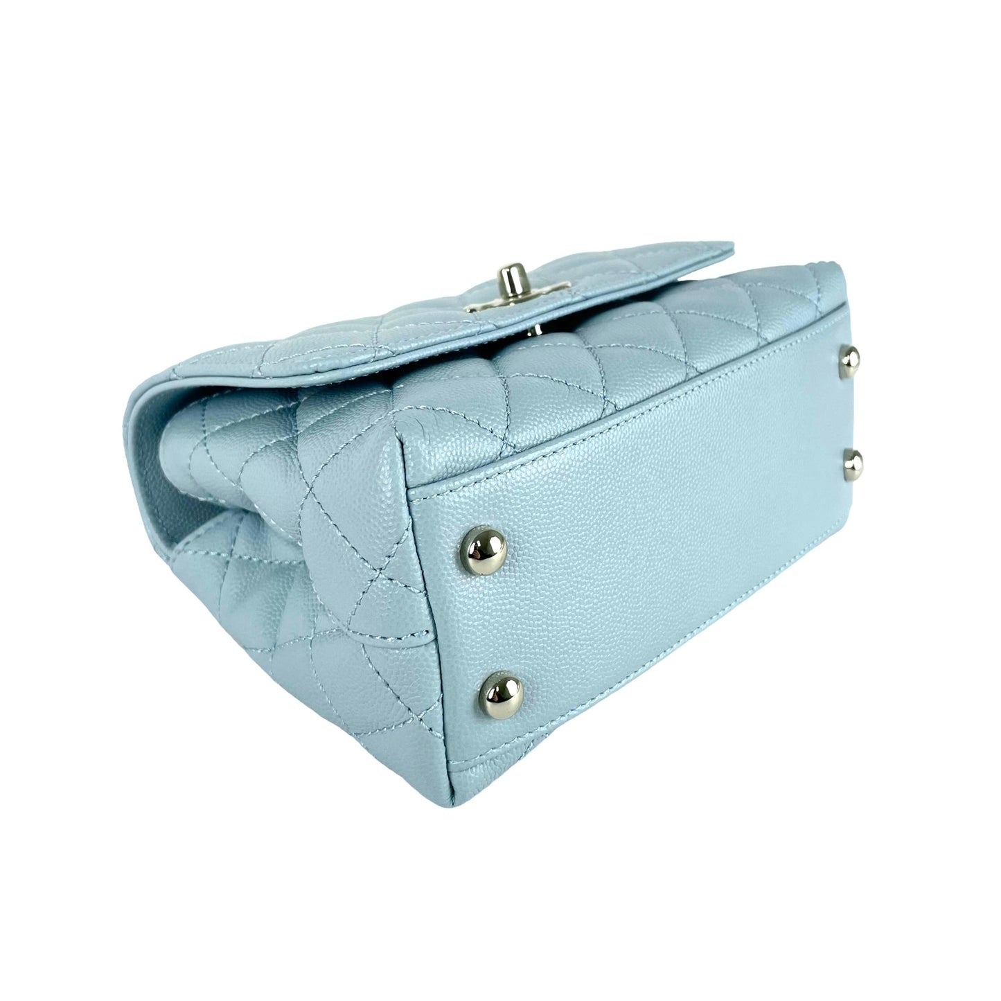 Chanel Mini Coco Handle Light Blue