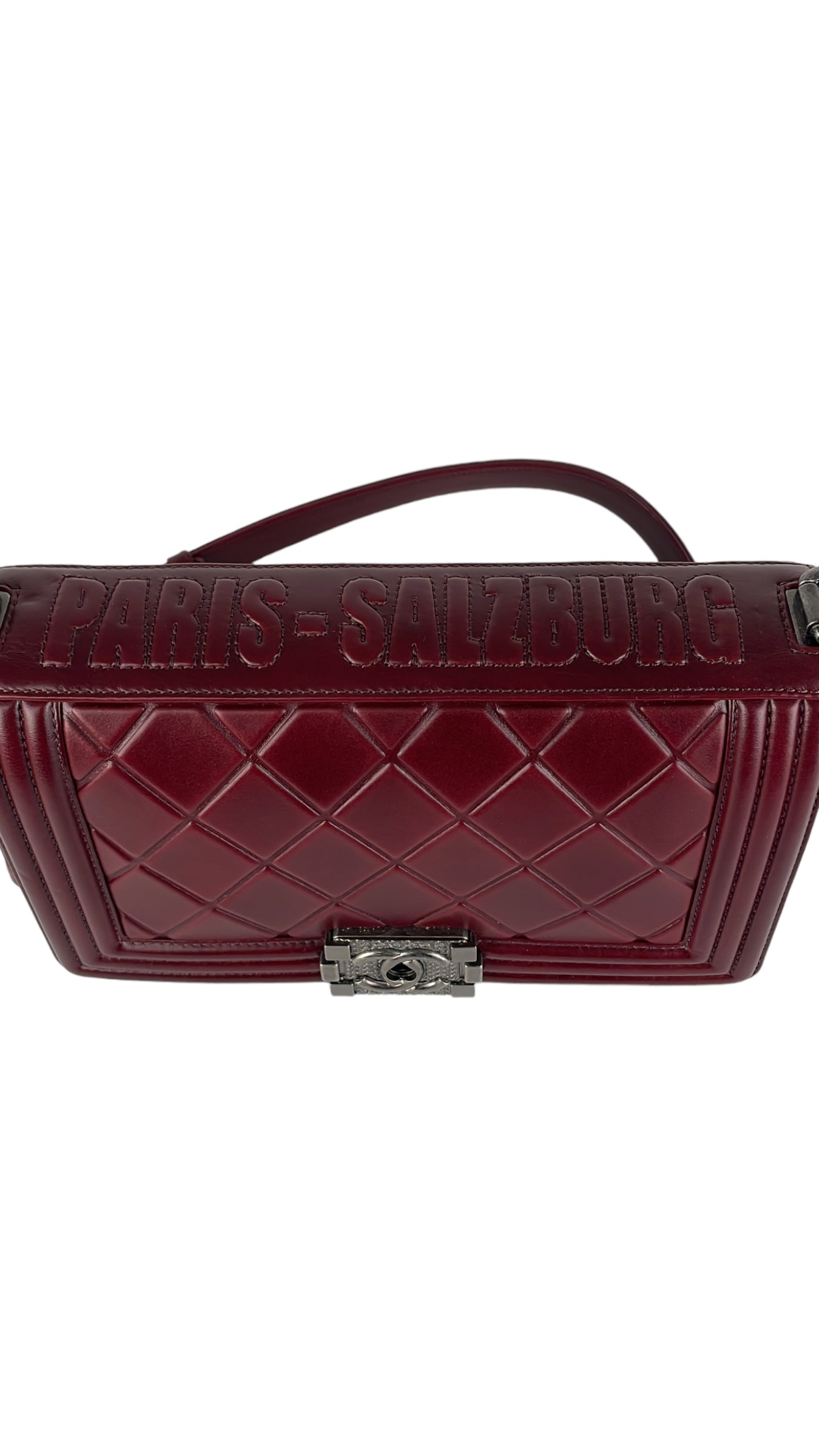 Chanel Old Medium Boy Burgundy