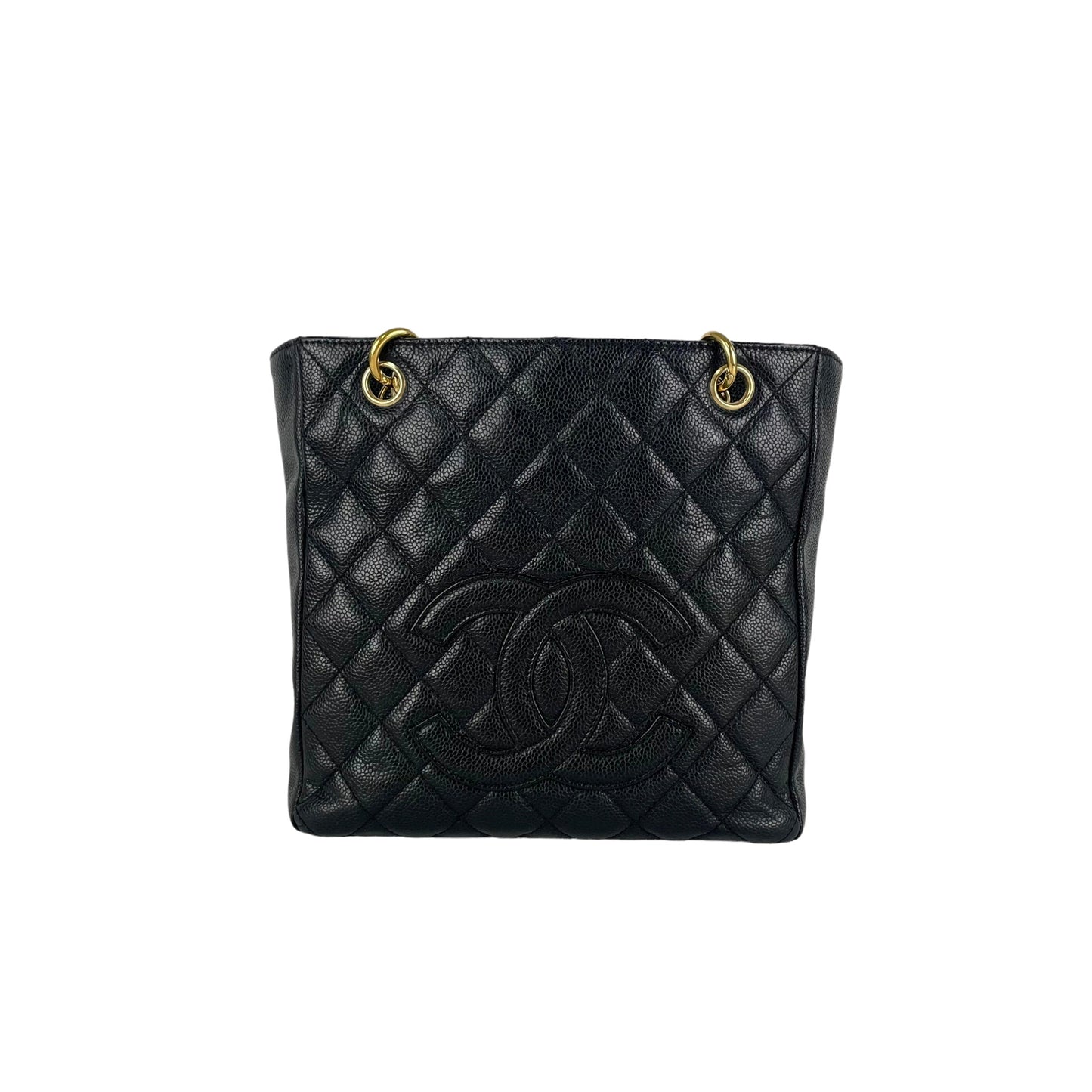 Chanel Quilted PST (Petit Shopping Tote) Black