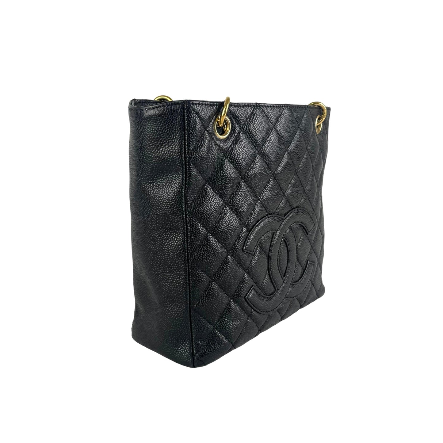 Chanel Quilted PST (Petit Shopping Tote) Black