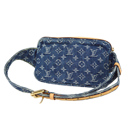 LOUIS VUITTON Bum Bag Waist Pouch Indigo Monogram