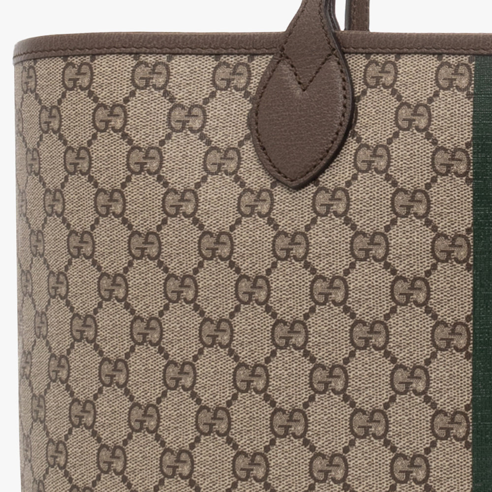 Gucci Leather Canvas Tote