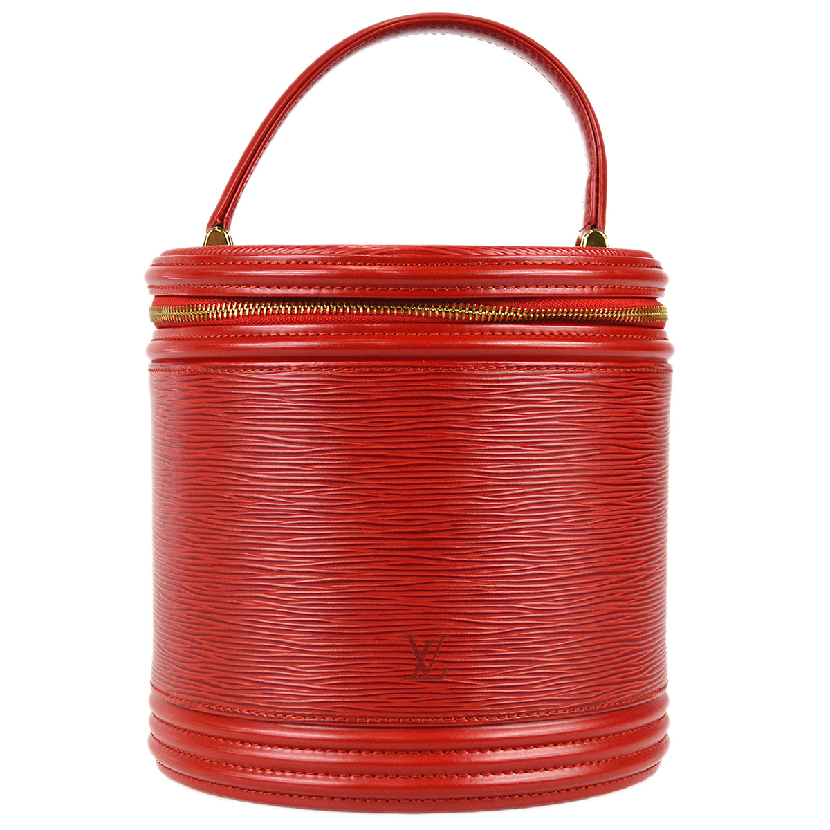 Louis Vuitton Cannes Vanity Handbag Red Epi M48037
