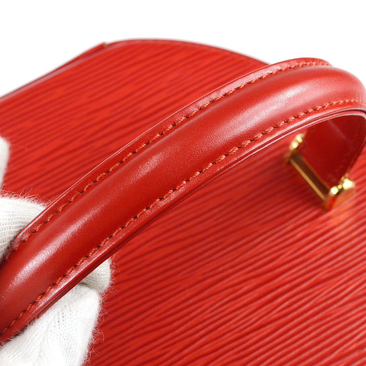 Louis Vuitton Cannes Vanity Handbag Red Epi M48037