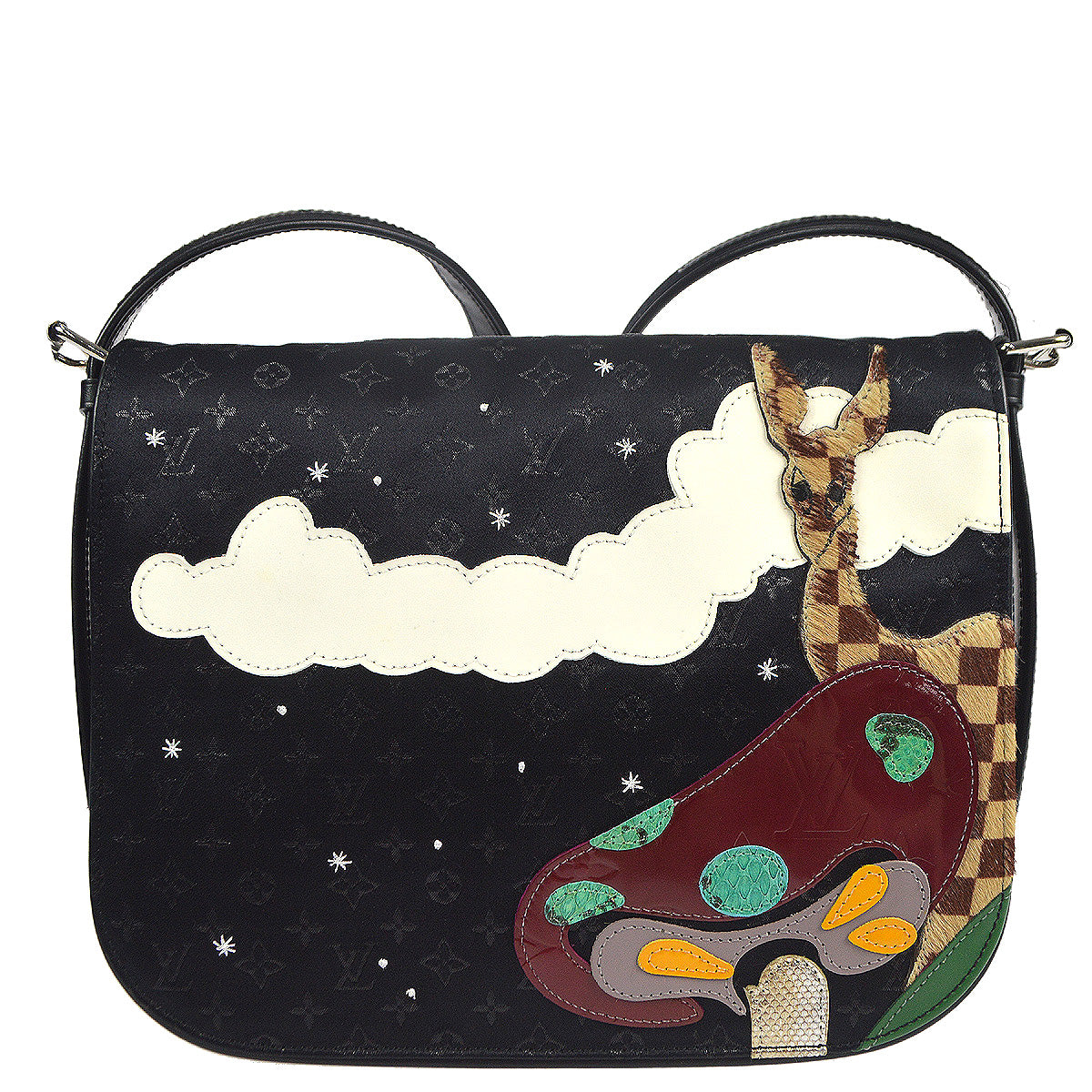 Louis Vuitton 2002 Black Satin Conte De Fees M tte M92273