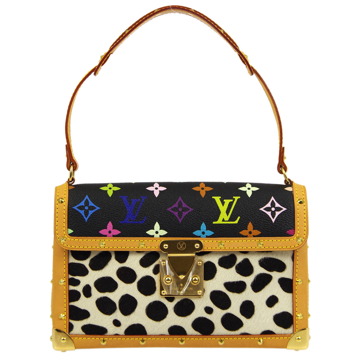 Louis Vuitton * 2003 Monogram Multicolor Pochette Dalmatian M92826