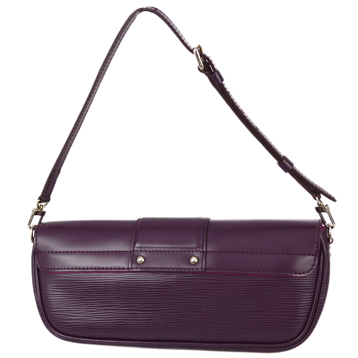 Louis Vuitton 2010 Purple Epi Pochette Montaigne Handbag M5929K