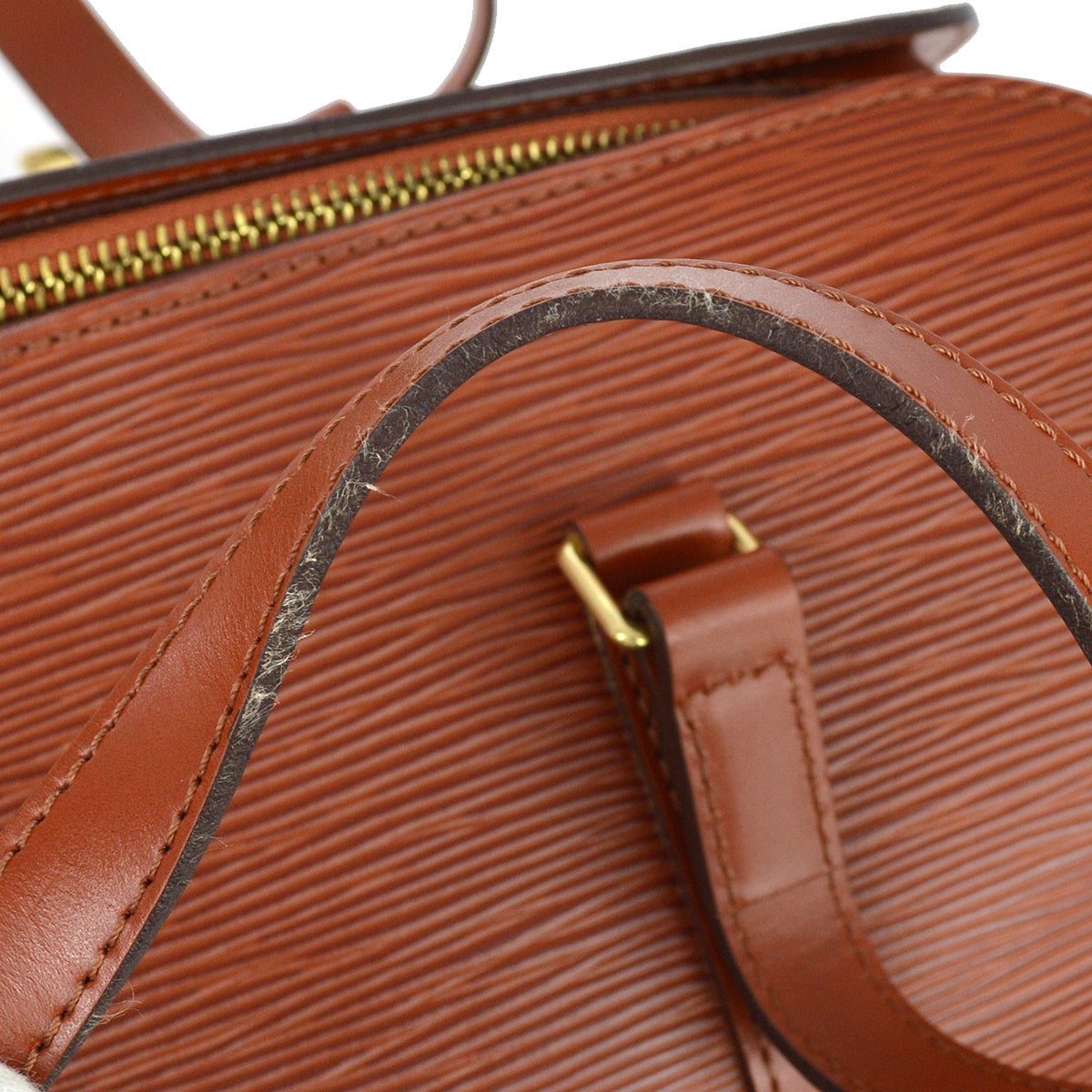 Louis Vuitton 1997 Brown Epi Soufflot Handbag M52223