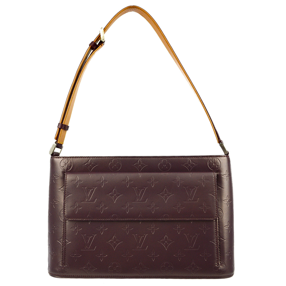 Louis Vuitton 2003 Purple Monogram Mat Alston Shoulder Bag M55126