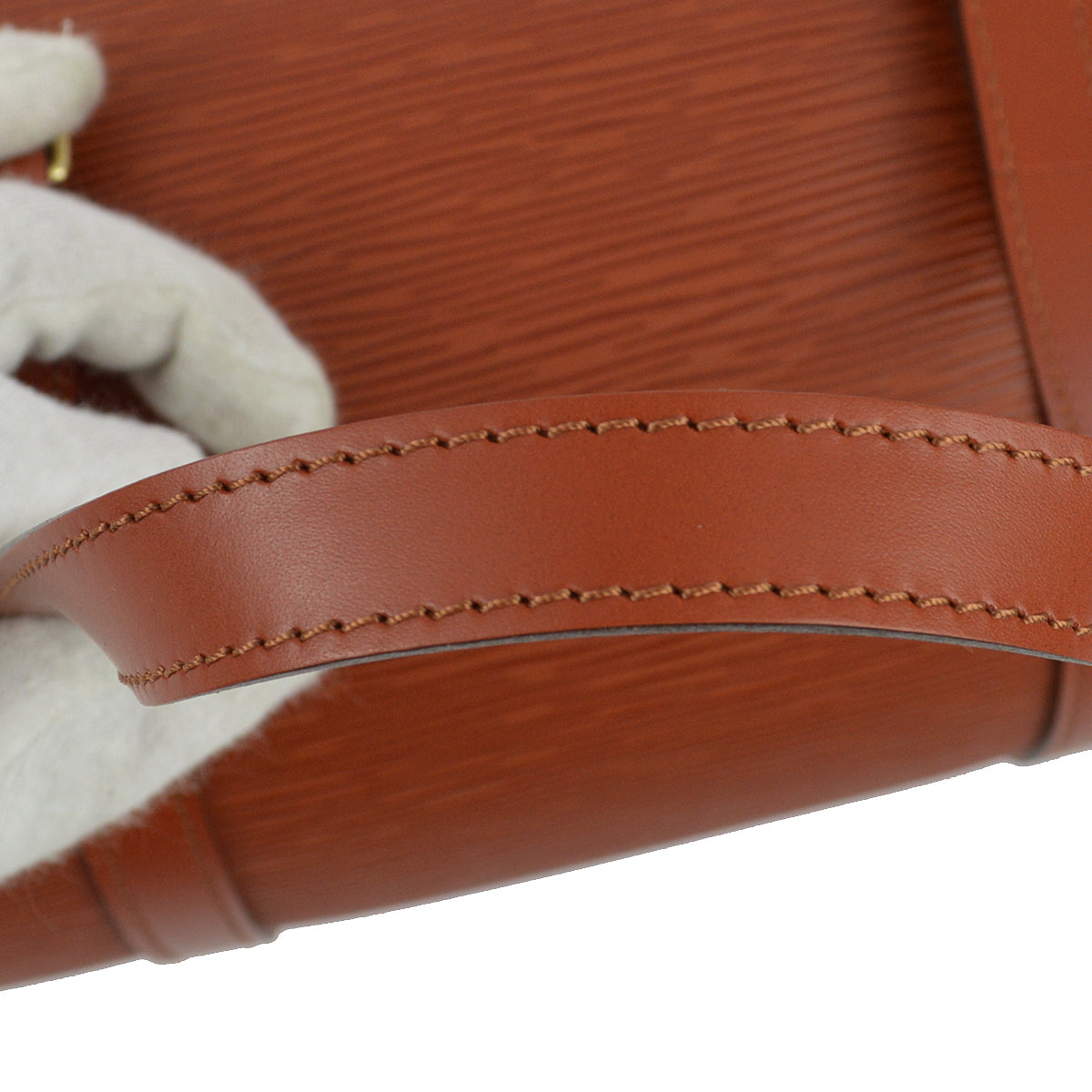 Louis Vuitton 1997 Brown Epi Soufflot Handbag M52867