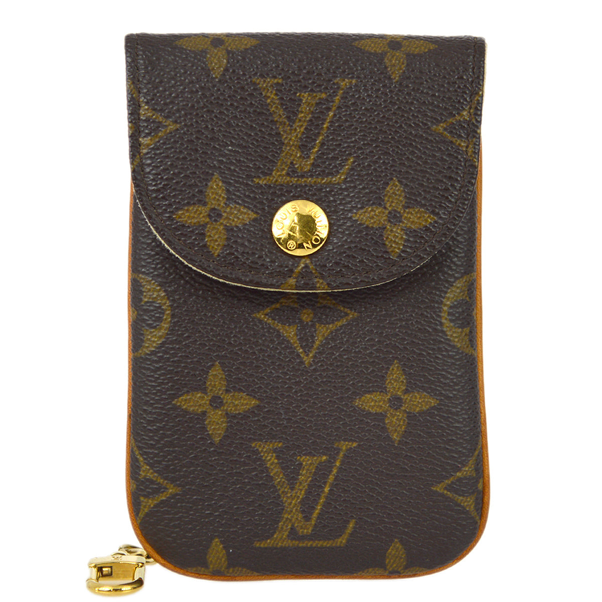 Louis Vuitton 2009 Monogram Etui Telephone MM Pouch Bag M66546 Small Good