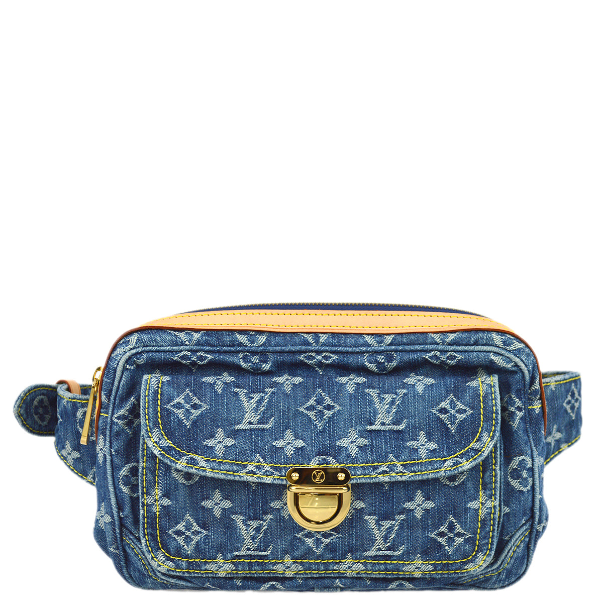 Louis Vuitton Blue Monogram Denim Bum Bag Waist Pouch M95347