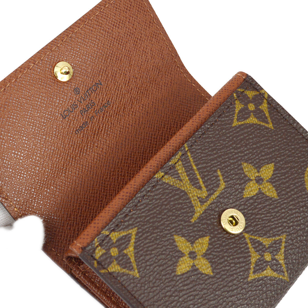 Louis Vuitton 2005 Monogram Porte Monnaie Plat Coin Case Wallet M61930