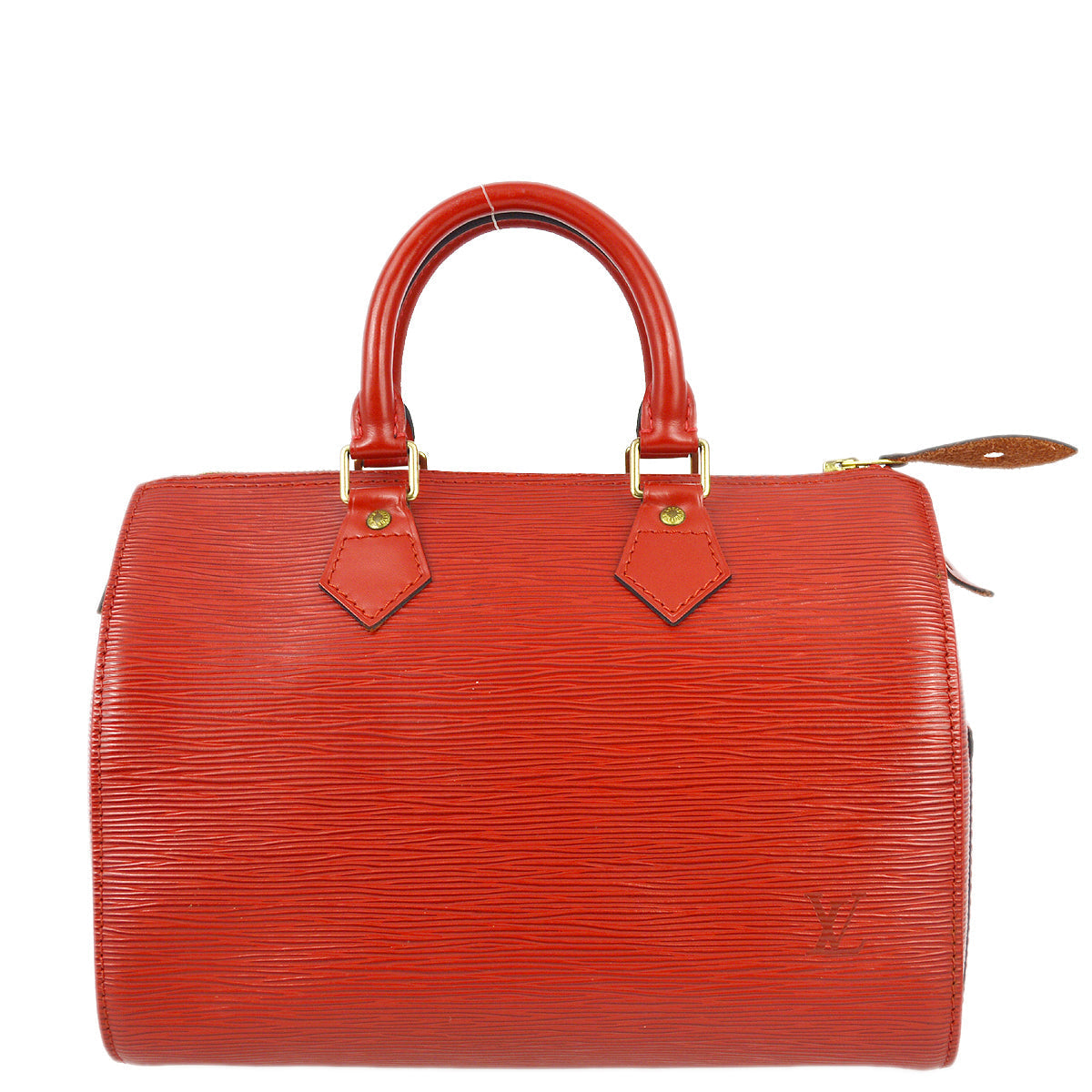 Louis Vuitton 1995 Red Epi Speedy 25 Handbag M43017