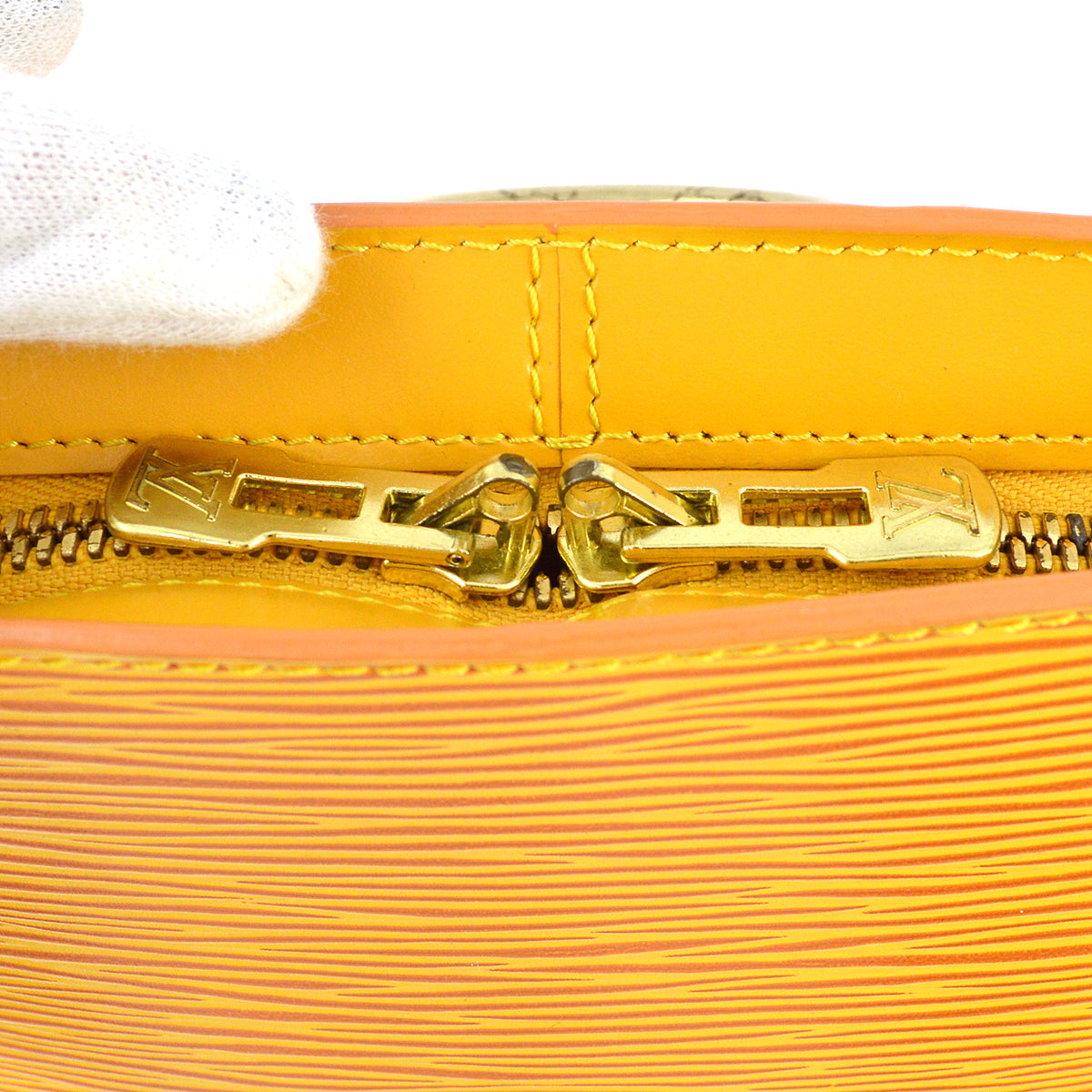 Louis Vuitton 1996 Yellow Epi Gobelins Backpack M52299